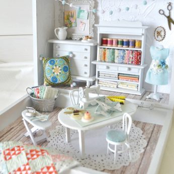 Miniature Sewing Workroom