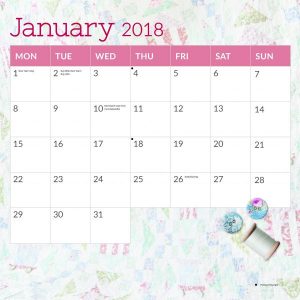 2018 Diary and Calendar