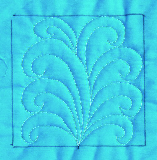 Quilting Advice from Deborah Louie: Hook Feathers
