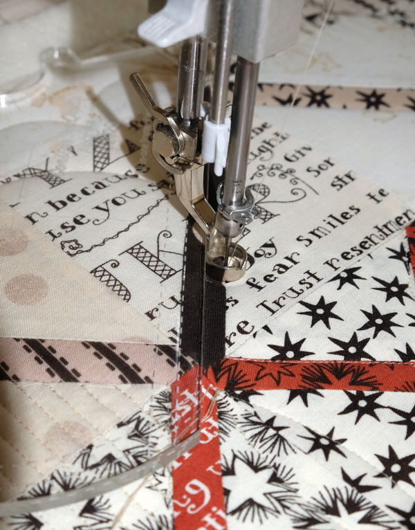 Quilting In The Ditch With All In One Starter Ruler